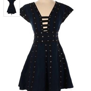 Zac Posen for Target Blue and Black Grommet Dress New with Tags - Size 4